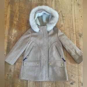 CrewCuts (J.Crew) Girls' Chateau Parka Coat Size 4-5 Brown